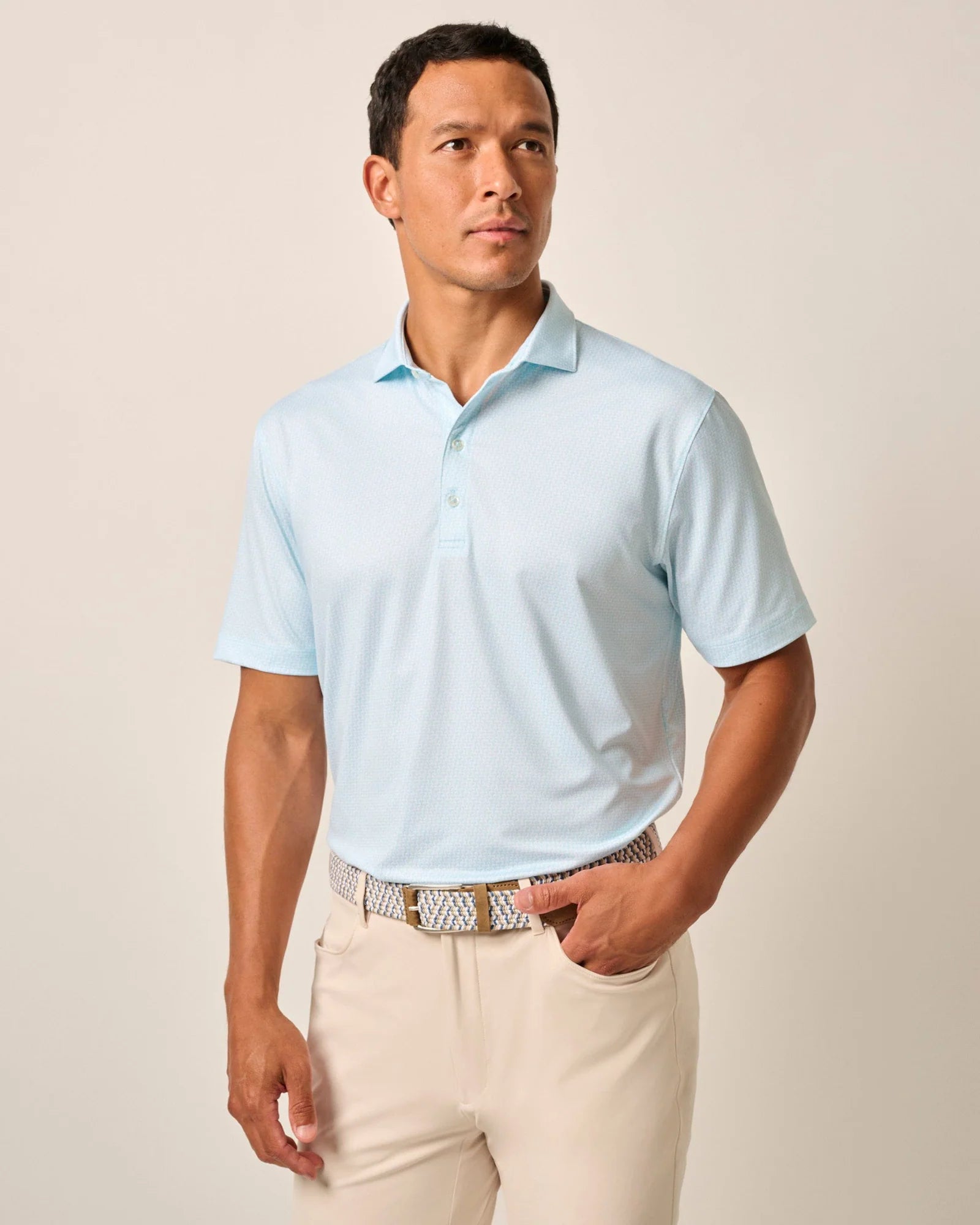 Men's performance gym polo shirt-Men's organic athletic t-shirt-Johnnie-O Island Times Prep-Formance Polo Shirt - Tarpon