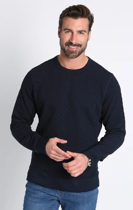 Men's shawl collar sweater-Men's tech fabric workout wear t-shirt-Ottoman Kent Soft Touch Crewneck