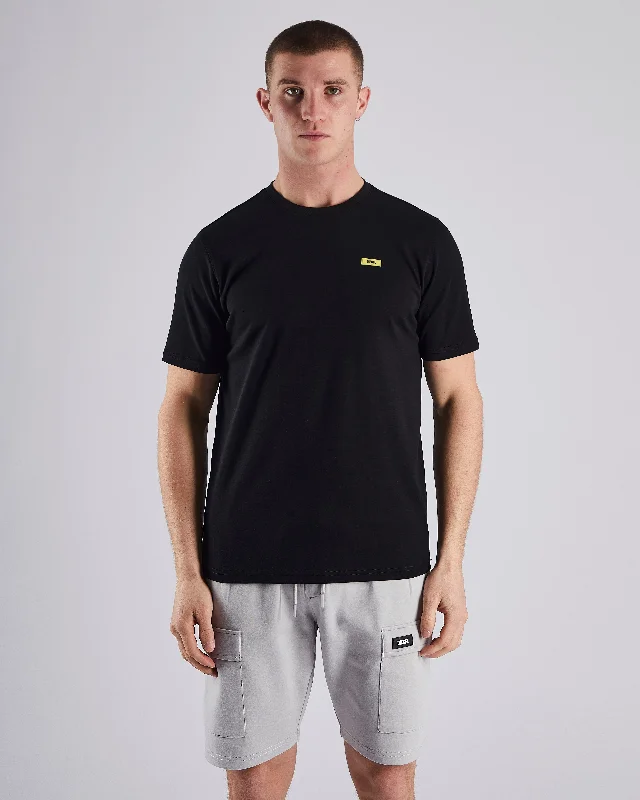 Men's quick-dry athletic t-shirt-Parker Tee New Black