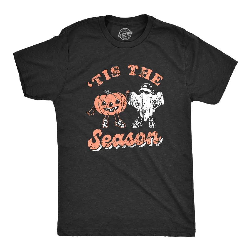 Men's fashion-forward activewear t-shirt-Tis The Season Halloween Men's T Shirt