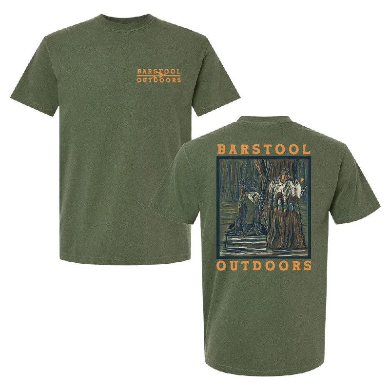 Men's breathable performance t-shirt-Barstool Outdoors Duck Hunt Lab Tee