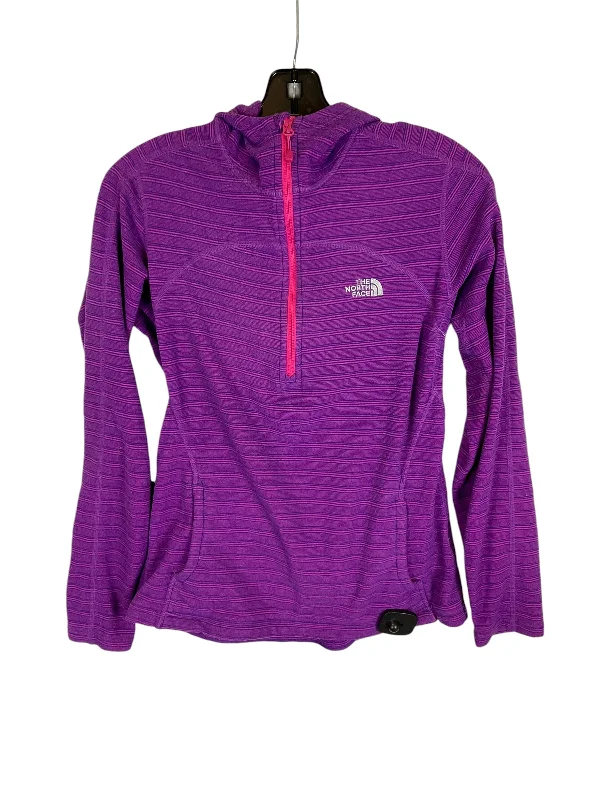 Men's outdoor jacket-Men's casual athletic wear t-shirt-Jacket Fleece By The North Face In Purple, Size: M