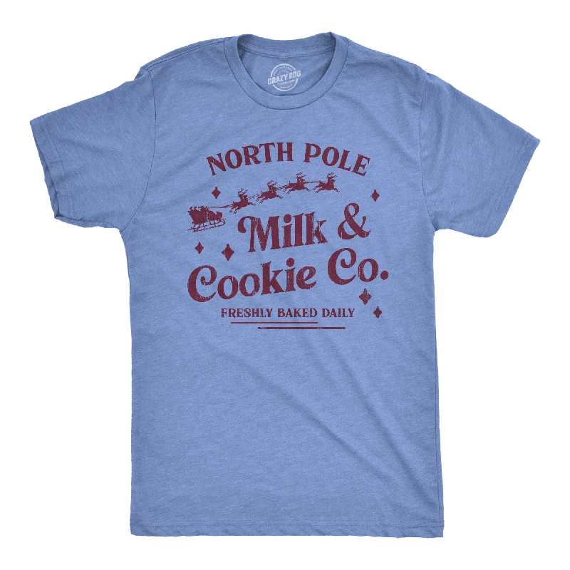 Men's active lifestyle t-shirt-North Pole Milk And Cookie Co Men's T Shirt