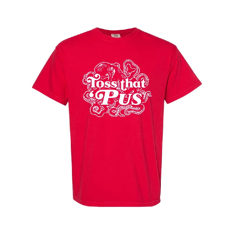 Men's breathable performance t-shirt-Toss That 'Pus Tee