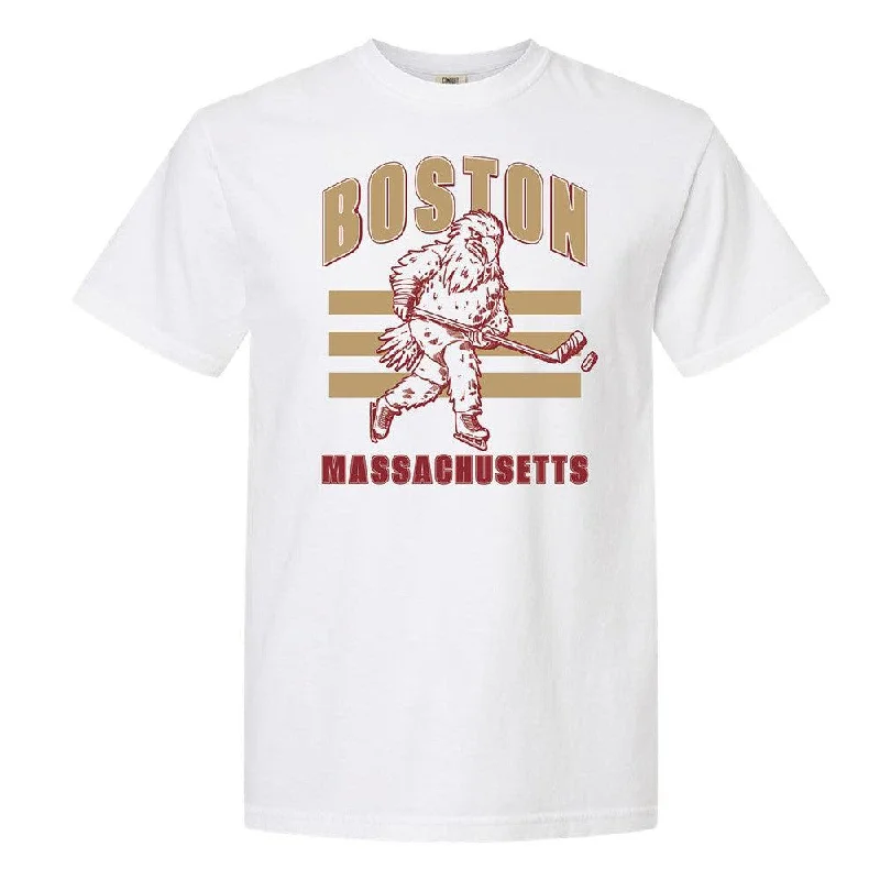 Men's workout-ready athletic t-shirt-Boston Hockey Tee