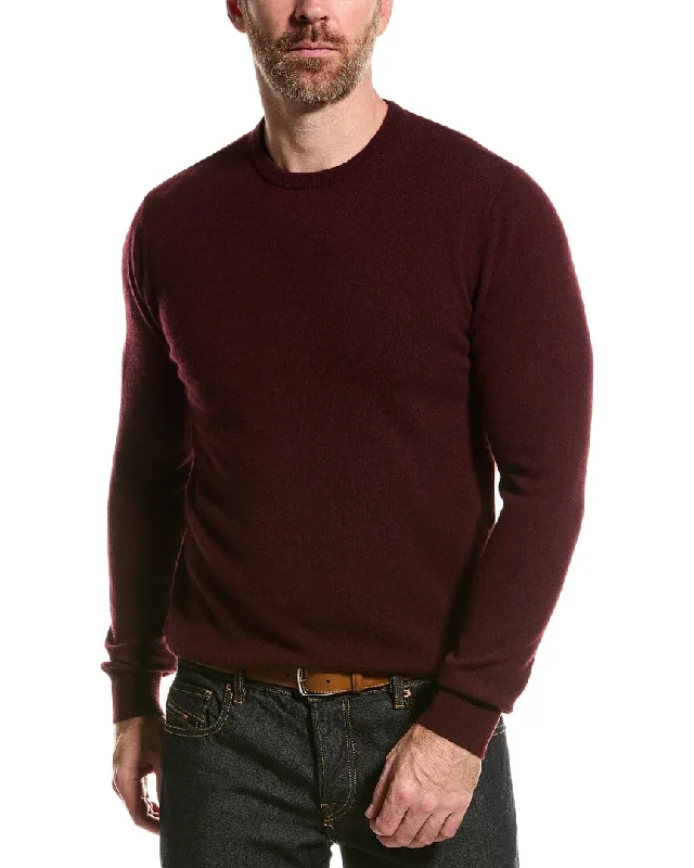 Men's sustainable sweatshirt-Men's lightweight athletic wear t-shirt-Alashan Cashmere Crewneck Sweater