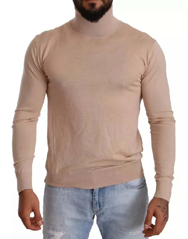 Men's vintage knit-Men's premium workout t-shirt-Dolce & Gabbana Cashmere Turtleneck Pullover Men's Sweater (Pre-Owned)