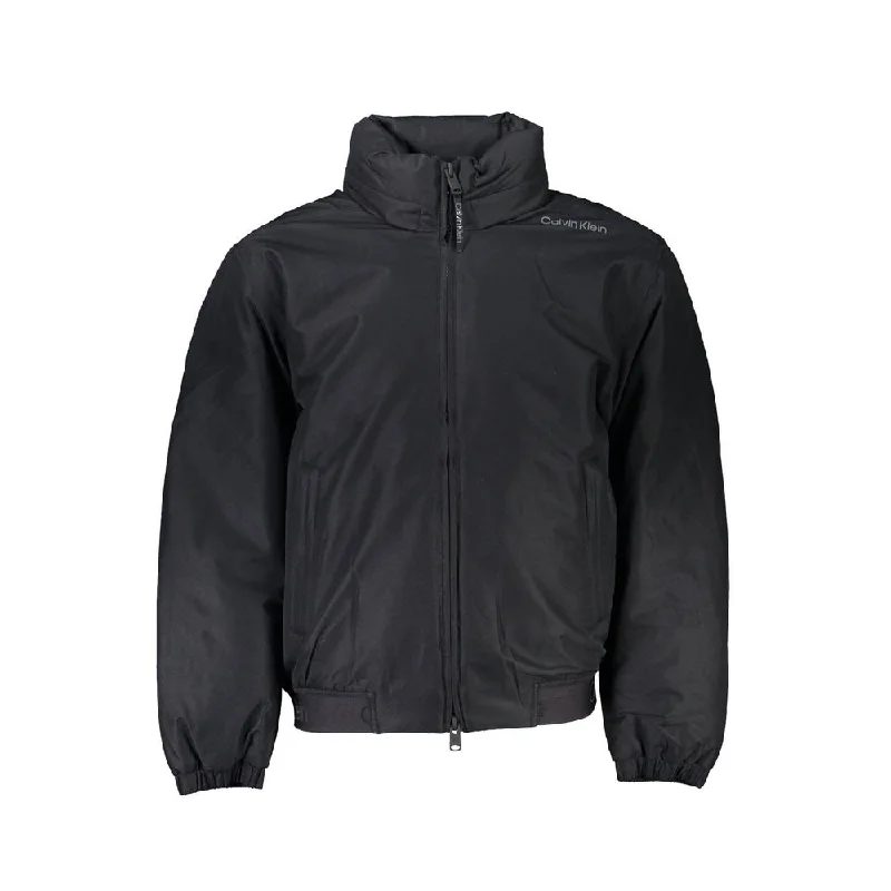 Men's stand collar jacket-Men's weatherproof athletic wear t-shirt-Calvin Klein  Polyester Men's Jacket