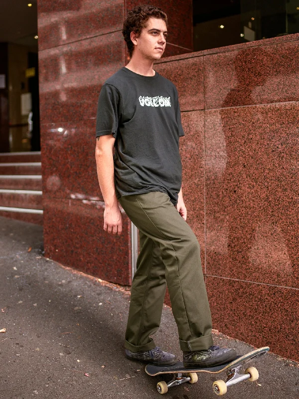 Men's relaxed tapered pants-Men's weatherproof athletic wear t-shirt-Frickin Skate Chino Pants - Wren