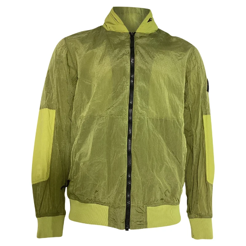 Men's casual jacket-Men's sporty exercise t-shirt-Stone Island 2-Way Metal Watro Ripstop Jacket in Green Nylon