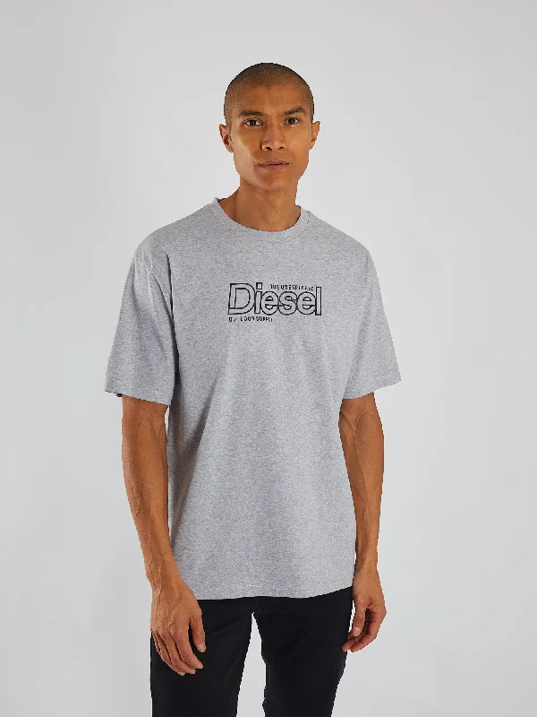 Men's gym performance t-shirt-Micah Tee Grey Marl