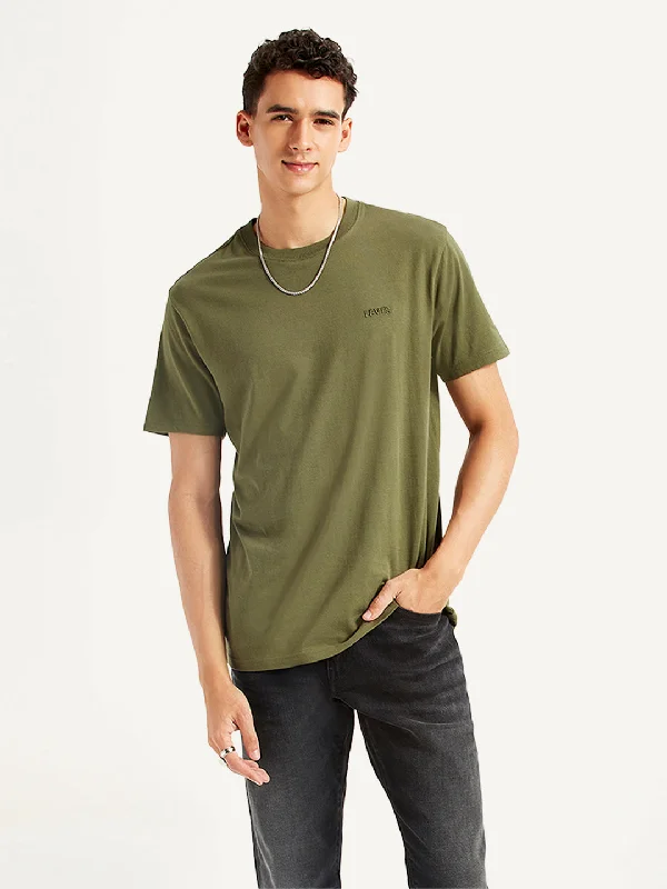 Men's relaxed fit performance t-shirt-Men's Solid Slim Fit T-shirt