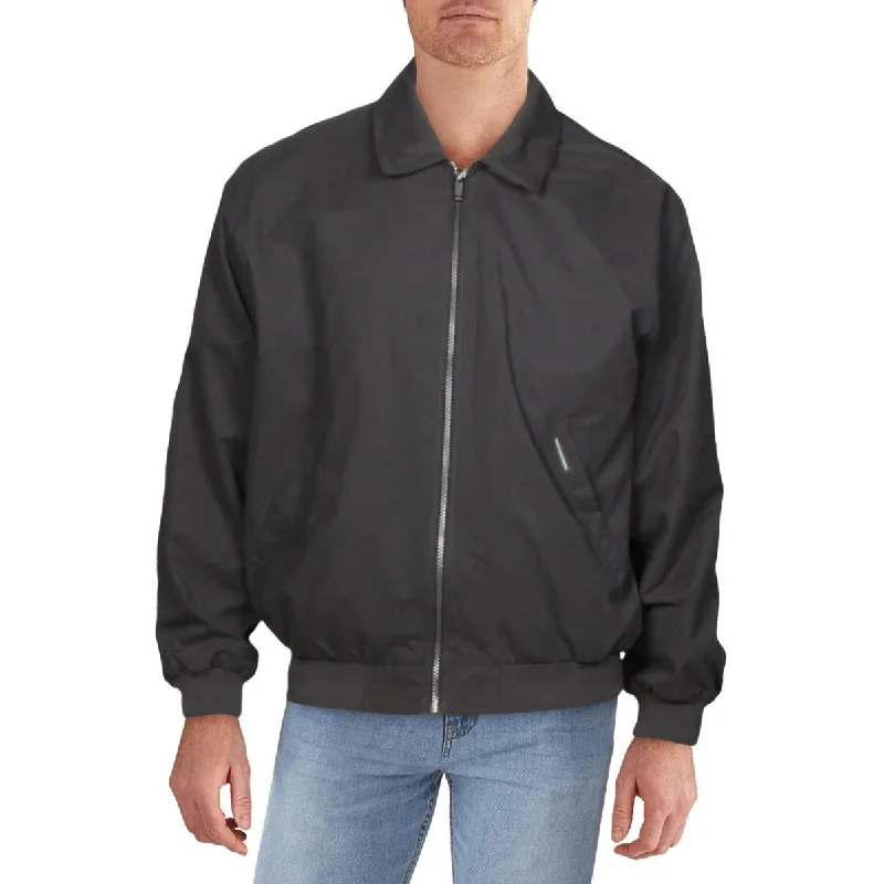 Men's tailored jacket-Men's relaxed fit performance t-shirt-Mens Fall Water Repellent Bomber Jacket