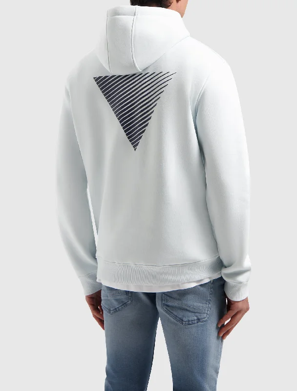 Men's winter sweater-Men's sustainable athletic t-shirt-Essential Logo Hoodie | Light Blue