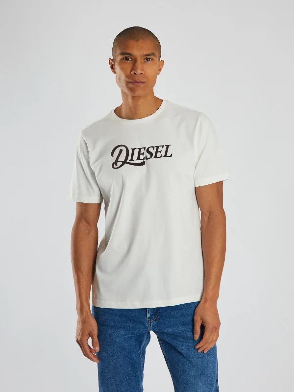 Men's sustainable athletic t-shirt-Shayne Tee Milky White