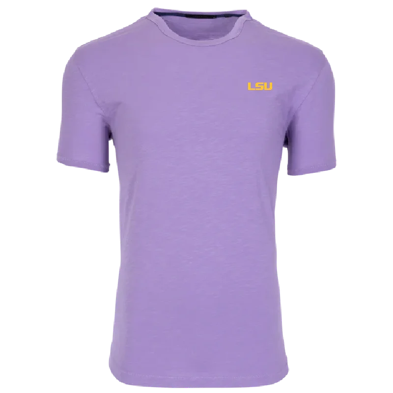 Men's workout-ready athletic t-shirt-LSU Alpha Slub Tee