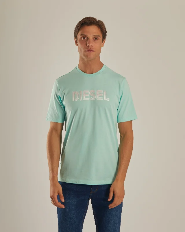 Men's weatherproof athletic wear t-shirt-Cancun Tee Cool Mint