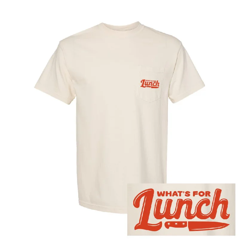 Men's premium workout t-shirt-What's For Lunch Pocket Tee