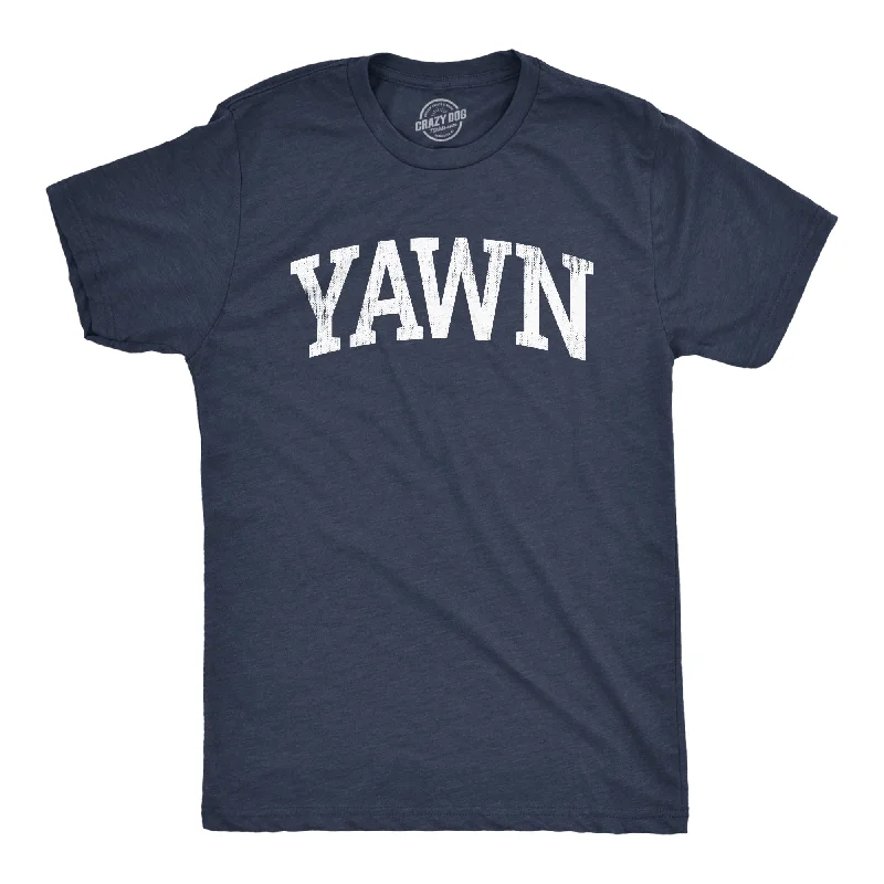 Men's eco-friendly gym t-shirt-Yawn Men's T Shirt