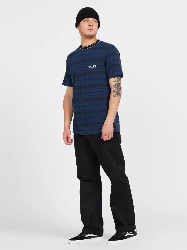 Men's seasonal shirt-Men's high-performance workout t-shirt-Dosage Crew Short Sleeve Shirt - Baja Indigo