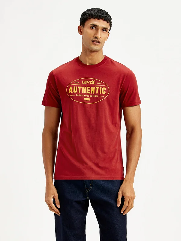 Men's relaxed fit performance t-shirt-Men's Solid Slim Fit T-shirt