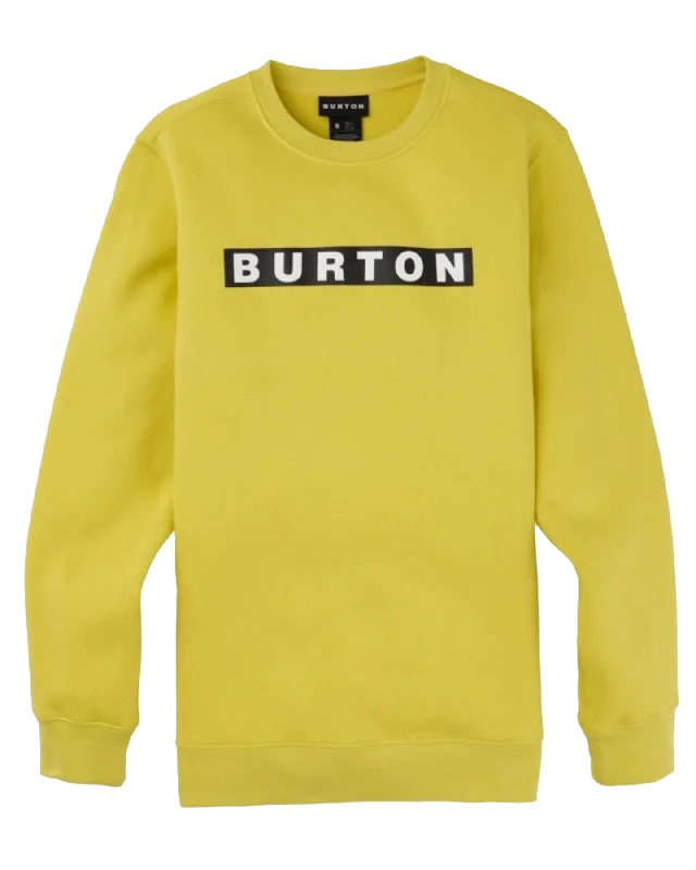 Men's thermal sweatshirt-Men's modern fitness t-shirt-Burton Vault Crewneck Sweatshirt - Sulfur